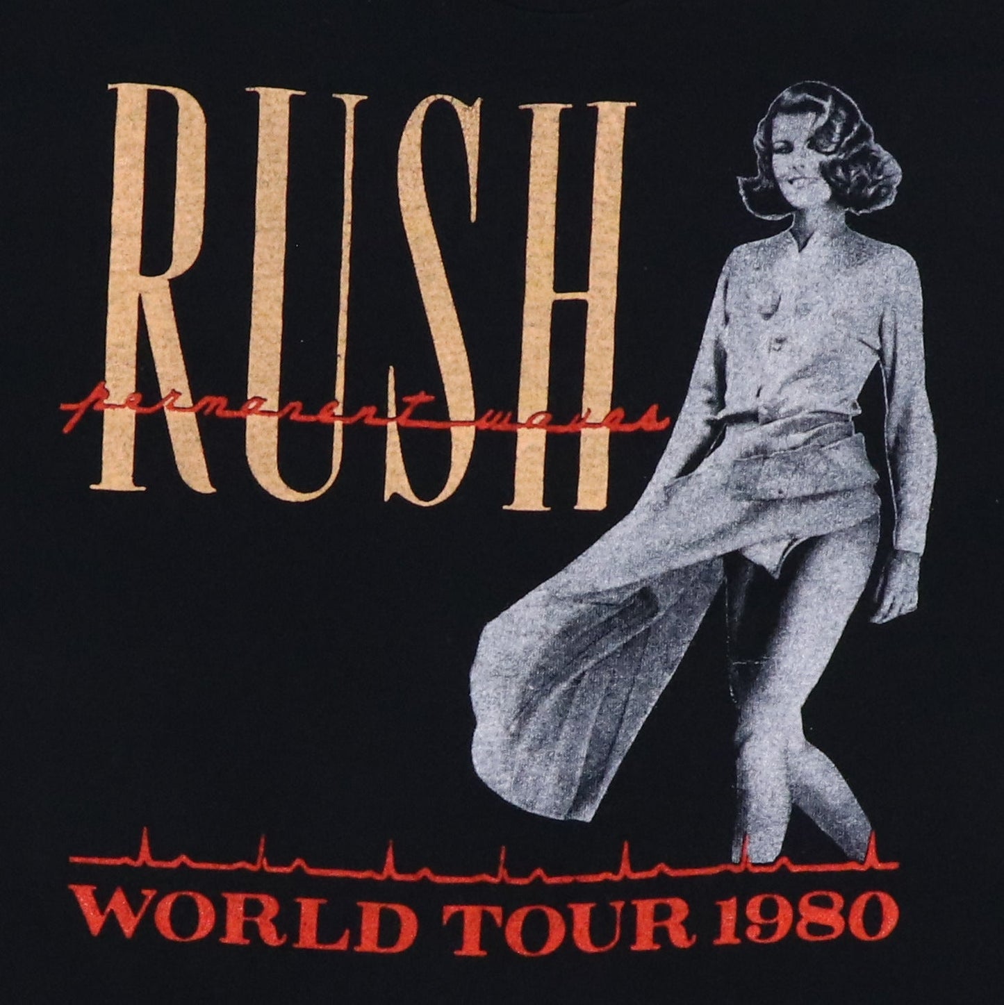 1980 Rush Permanent Waves Tour Shirt Style001