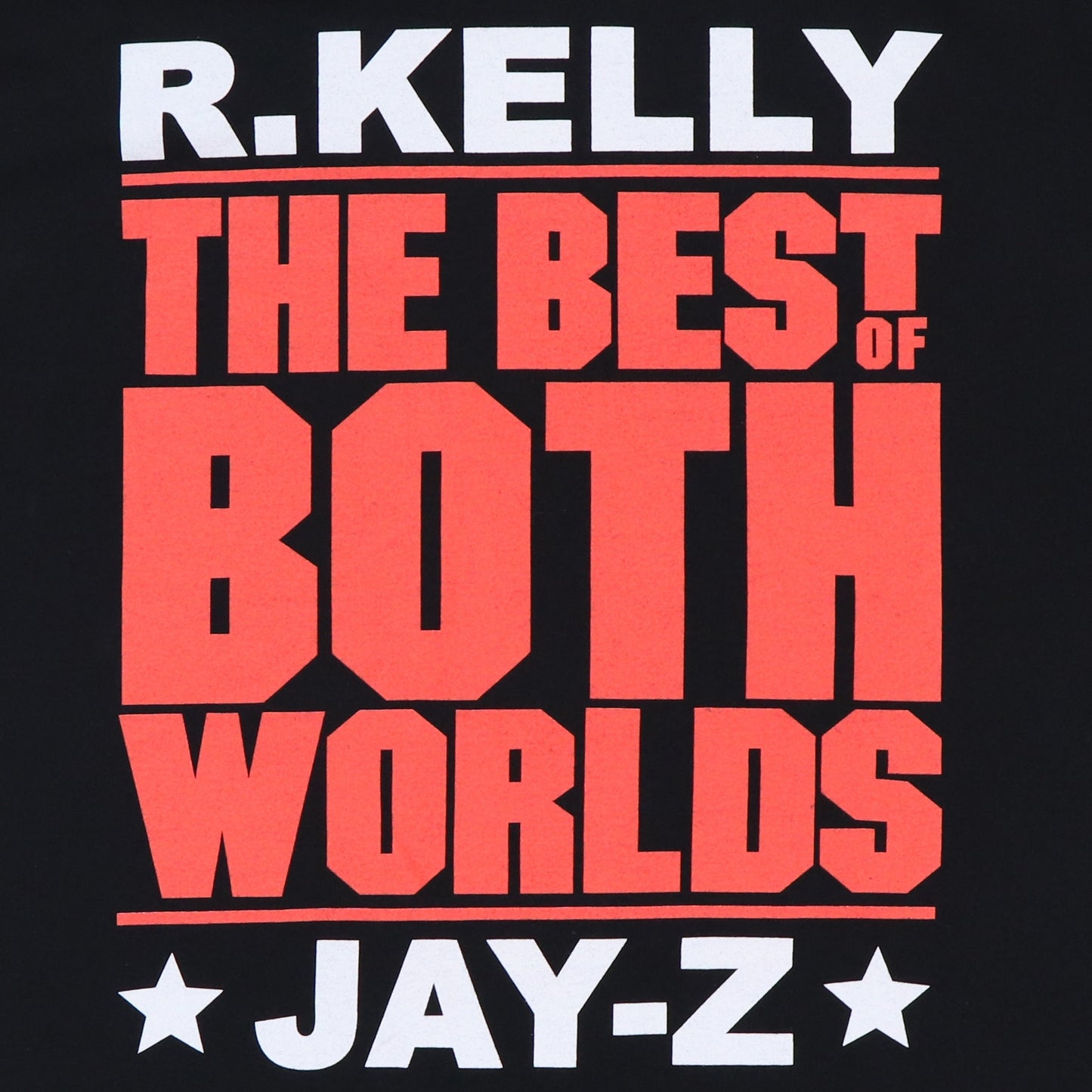 2002 Jay-Z R Kelly Best Of Both Worlds Tour Shirt Style001
