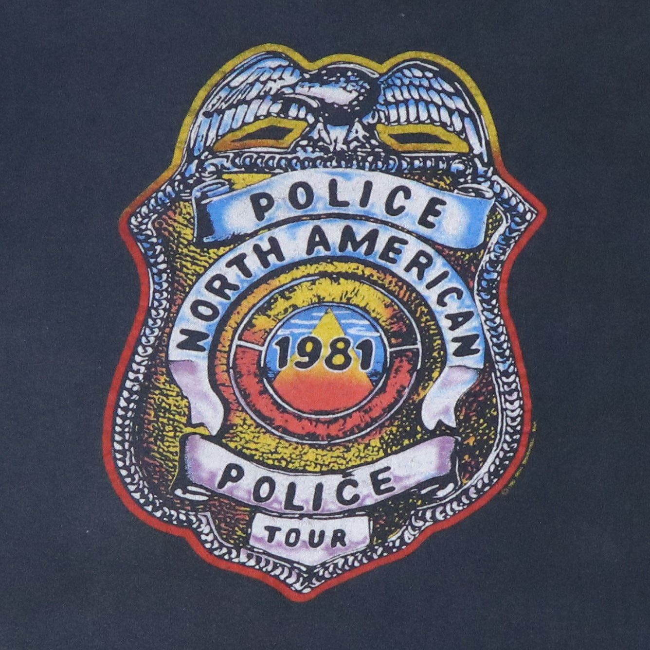 1981 The Police North American Tour Shirt Style001