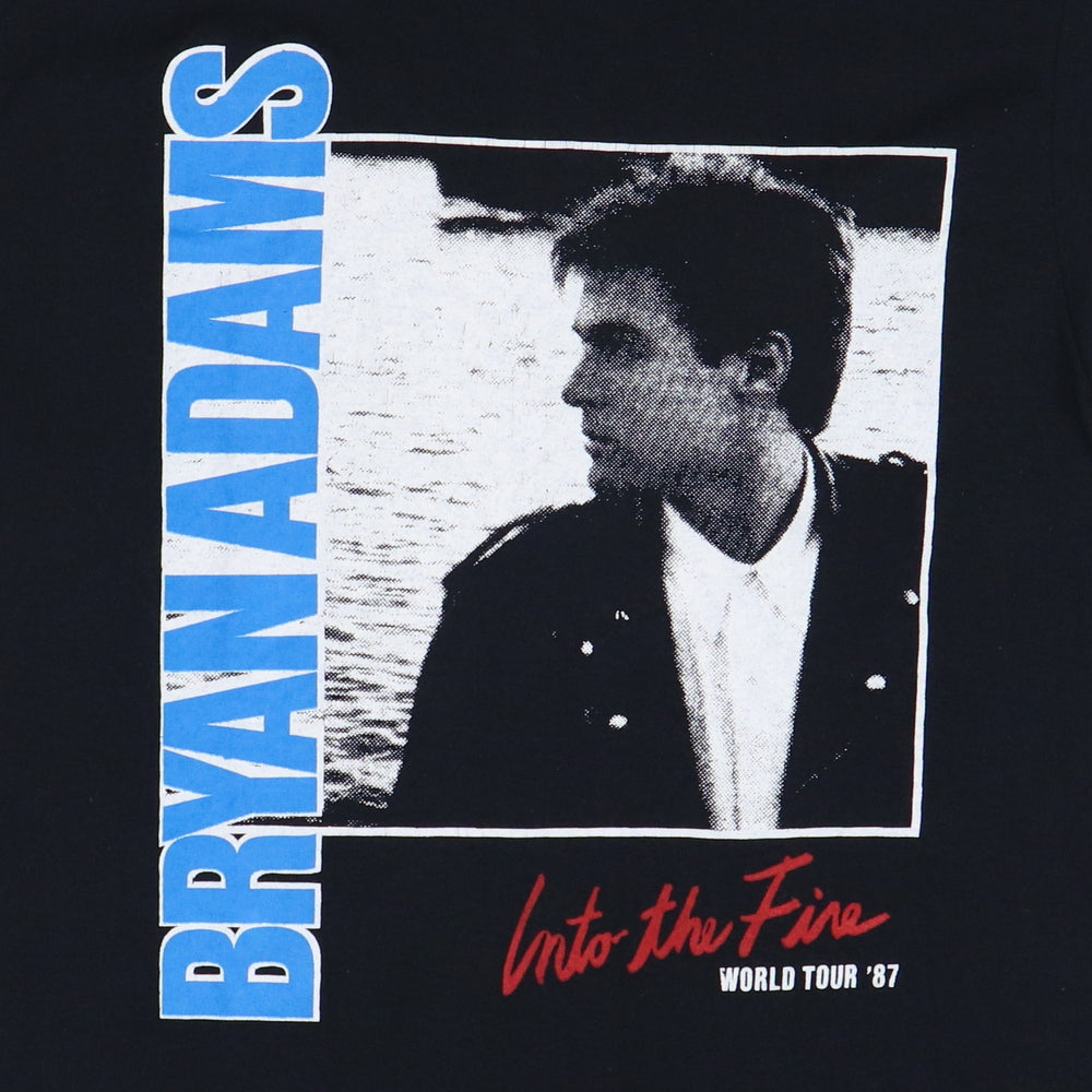 1987 Bryan Adams Into The Fire World Tour Shirt Style002