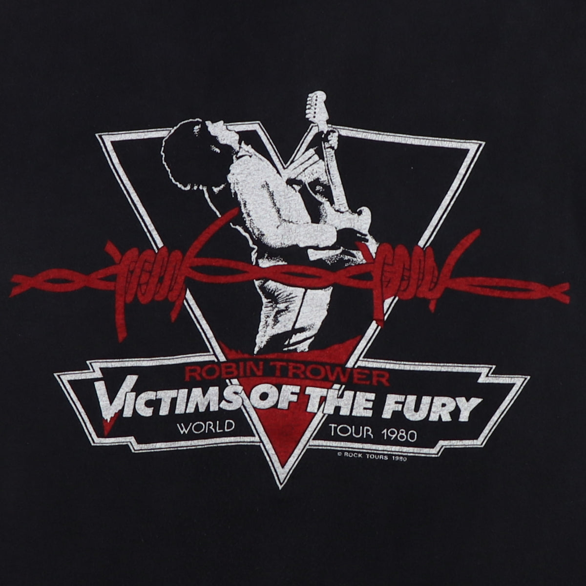 1980 Robin Trower Victims Of The Fury World Tour Shirt