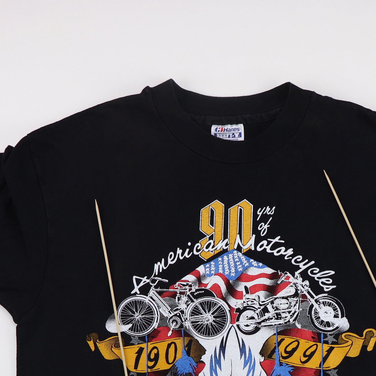 1991 90 Years of American Motorcycles National Coalition Shirt