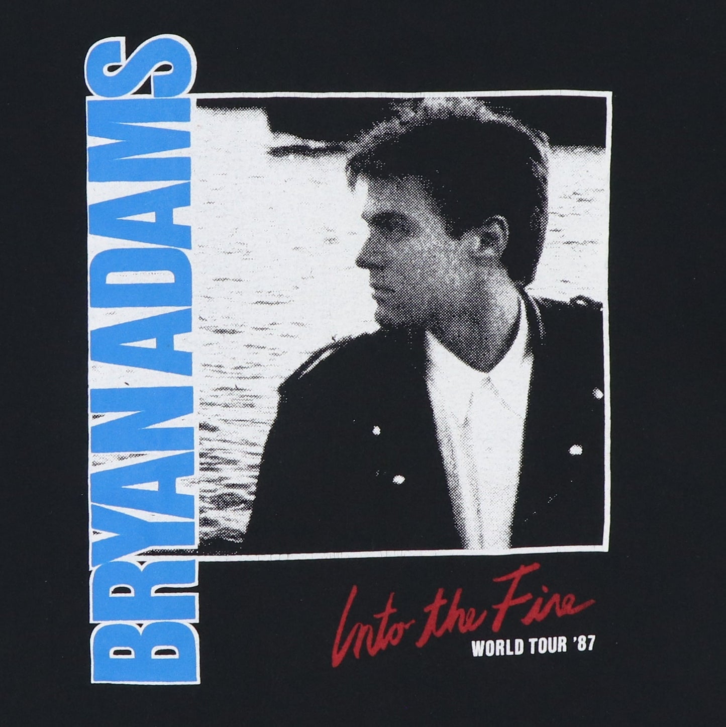 1987 Bryan Adams Into The Fire World Tour Shirt Style004