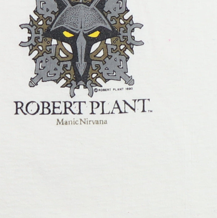1990 Robert Plant Manic Nirvana Local Crew Concert Shirt Style001