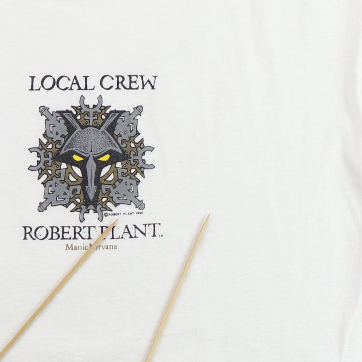1990 Robert Plant Manic Nirvana Local Crew Concert Shirt Style001
