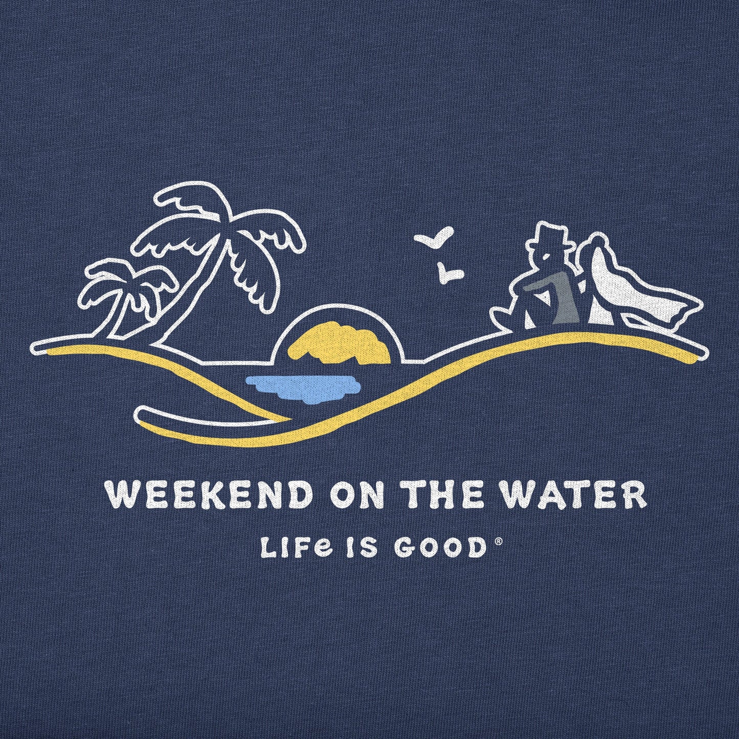 Women's Palm Sunset Weekend on the Water Short Sleeve Crusher Tee