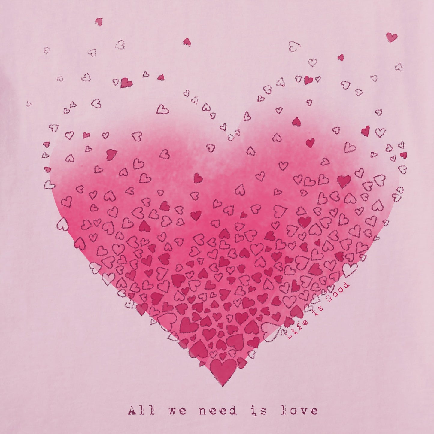 Women's Scattered Hearts Short Sleeve Tee
