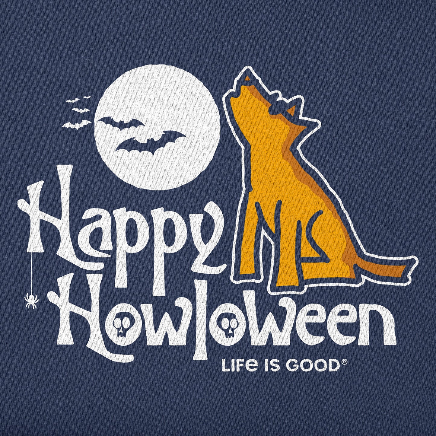 Kids Rocket Happy Howloween Long Sleeve Crusher Tee