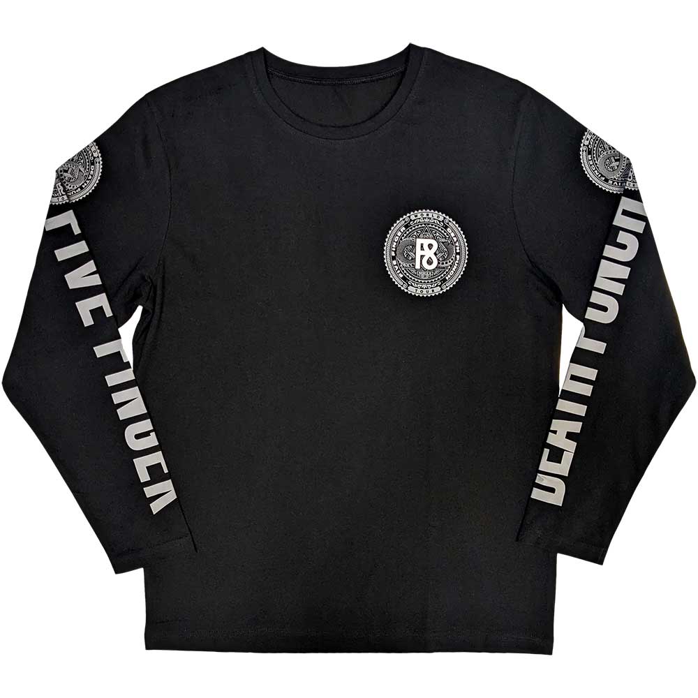 Five Finger Death Punch Long Sleeve T-Shirt: F8 World Tour 2020 (Sleeve Print)