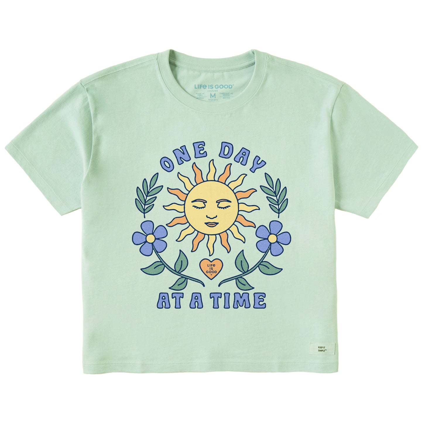 Women's One Day at a Time Sun Short Sleeve Crusher Boxy Tee