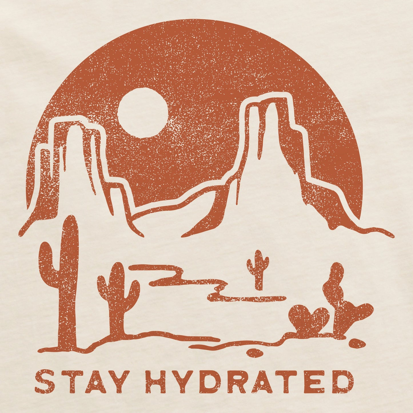 Women's Stay Hydrated in the Desert Short Sleeve Crusher Boxy Tee