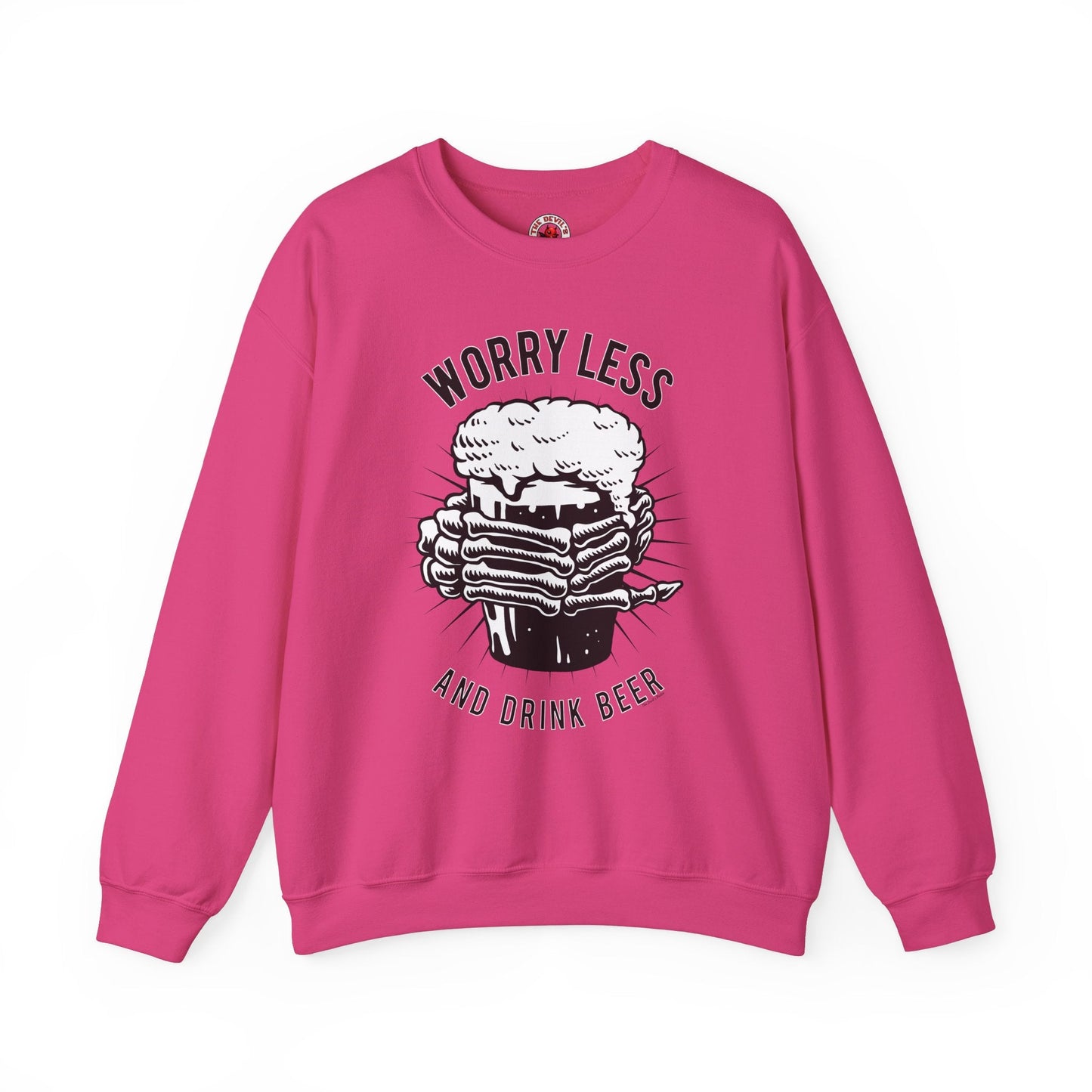 Worry Less and Drink Beer Crewneck Sweatshirt