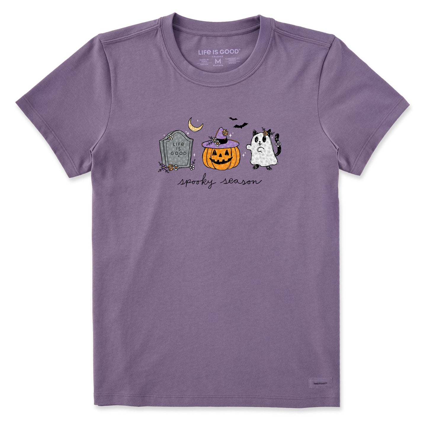 Women's Spooky Season Halloween Short Sleeve Crusher Tee