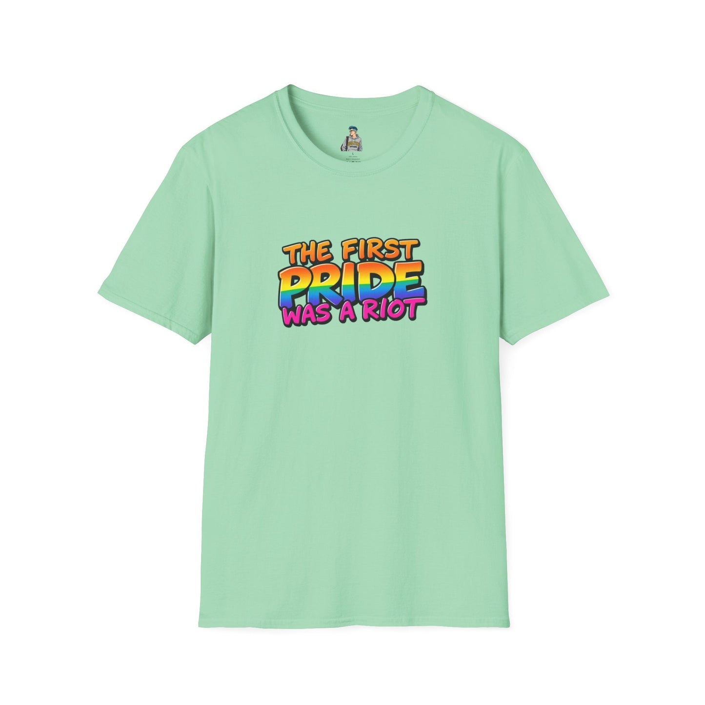 The First Pride Was A Riot Unisex softstyleTee