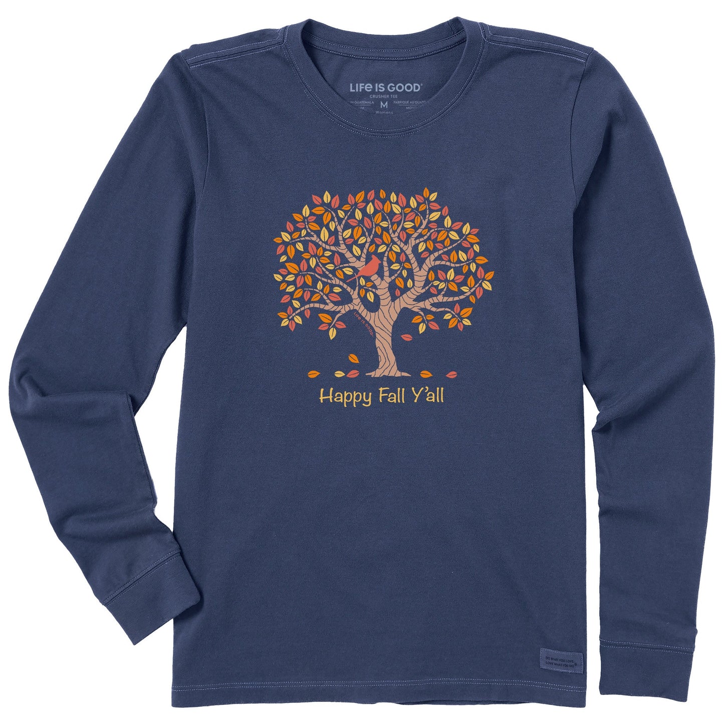 Women's Happy Fall Y'All Tree Long Sleeve Crusher Tee
