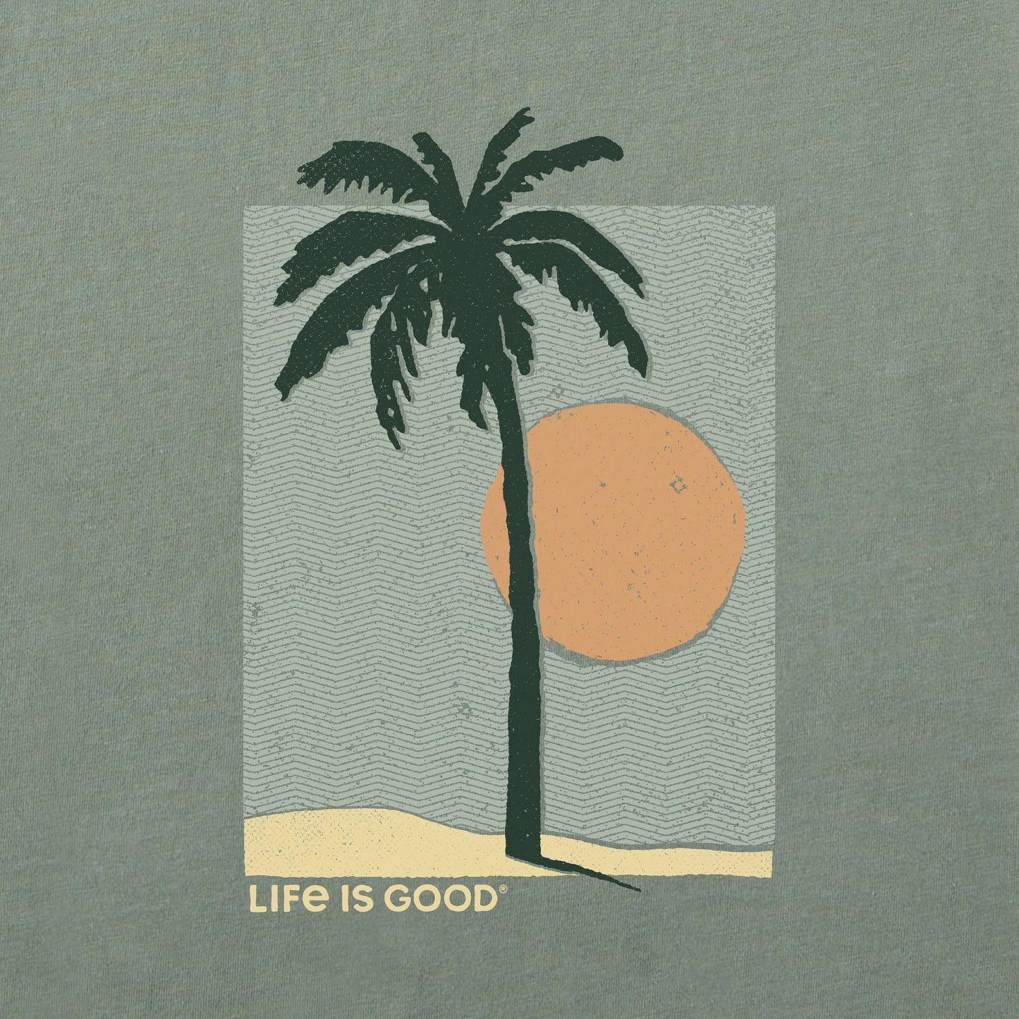 Women's Palm Tree Beach Short Sleeve Crusher Tee
