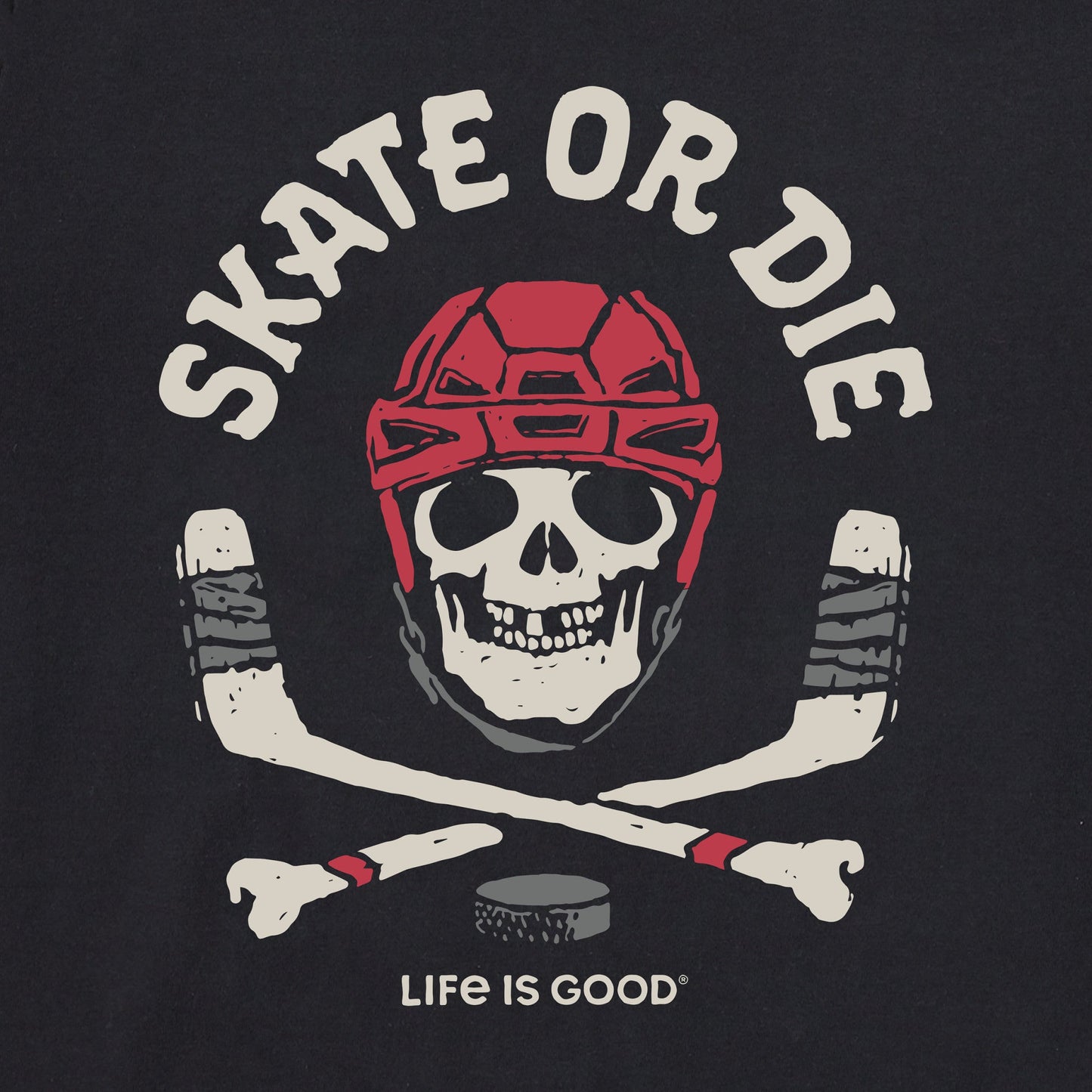 Women's Skate or Die Hockey Short Sleeve Crusher Boxy Tee