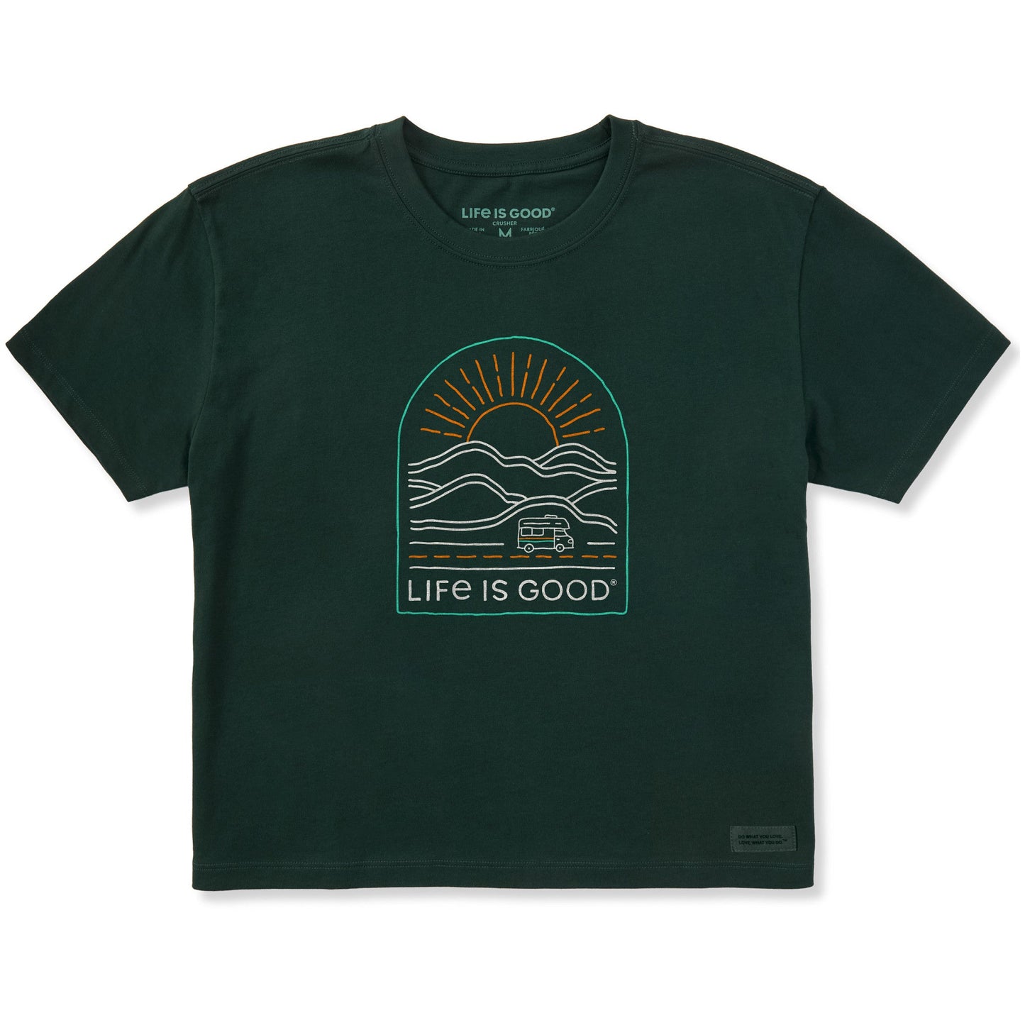 Women's On the Road Again Short Sleeve Crusher Boxy Tee