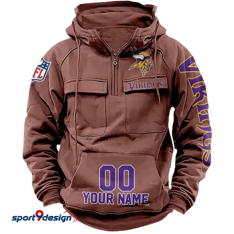 Minnesota Vikings Vintage Men Hoodie