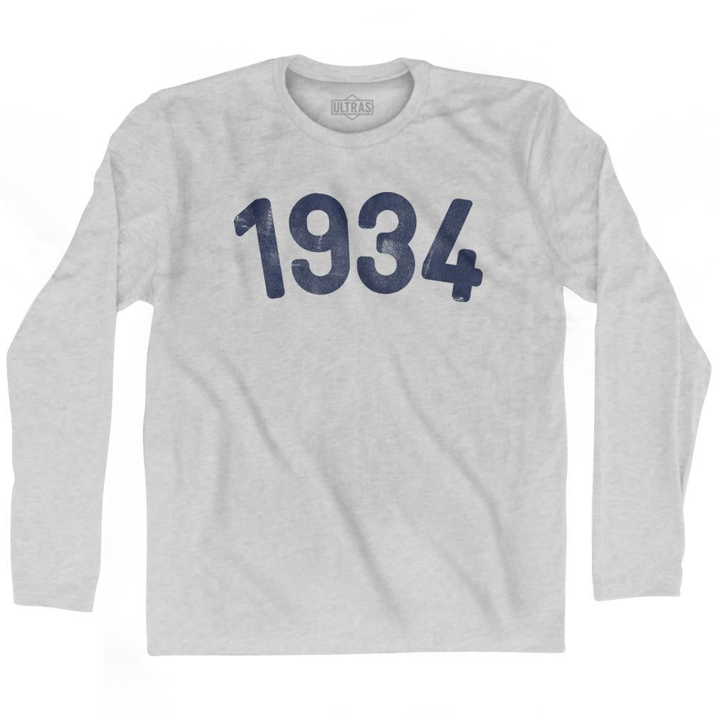 1934 Year Celebration Adult Cotton Long Sleeve T-shirt