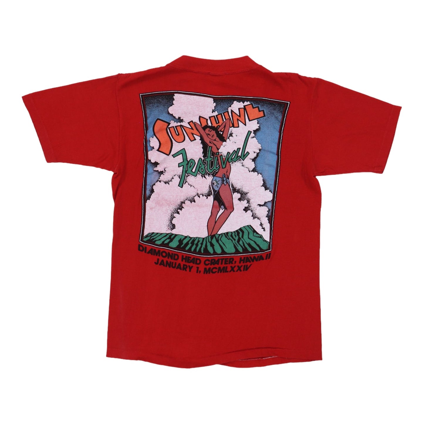 1974 Sunshine Festival Diamond Head Crater Shirt Style001