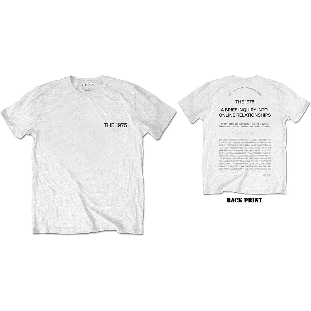 The 1975 | Official Band T-Shirt | ABIIOR Wecome Welcome (Back Print)