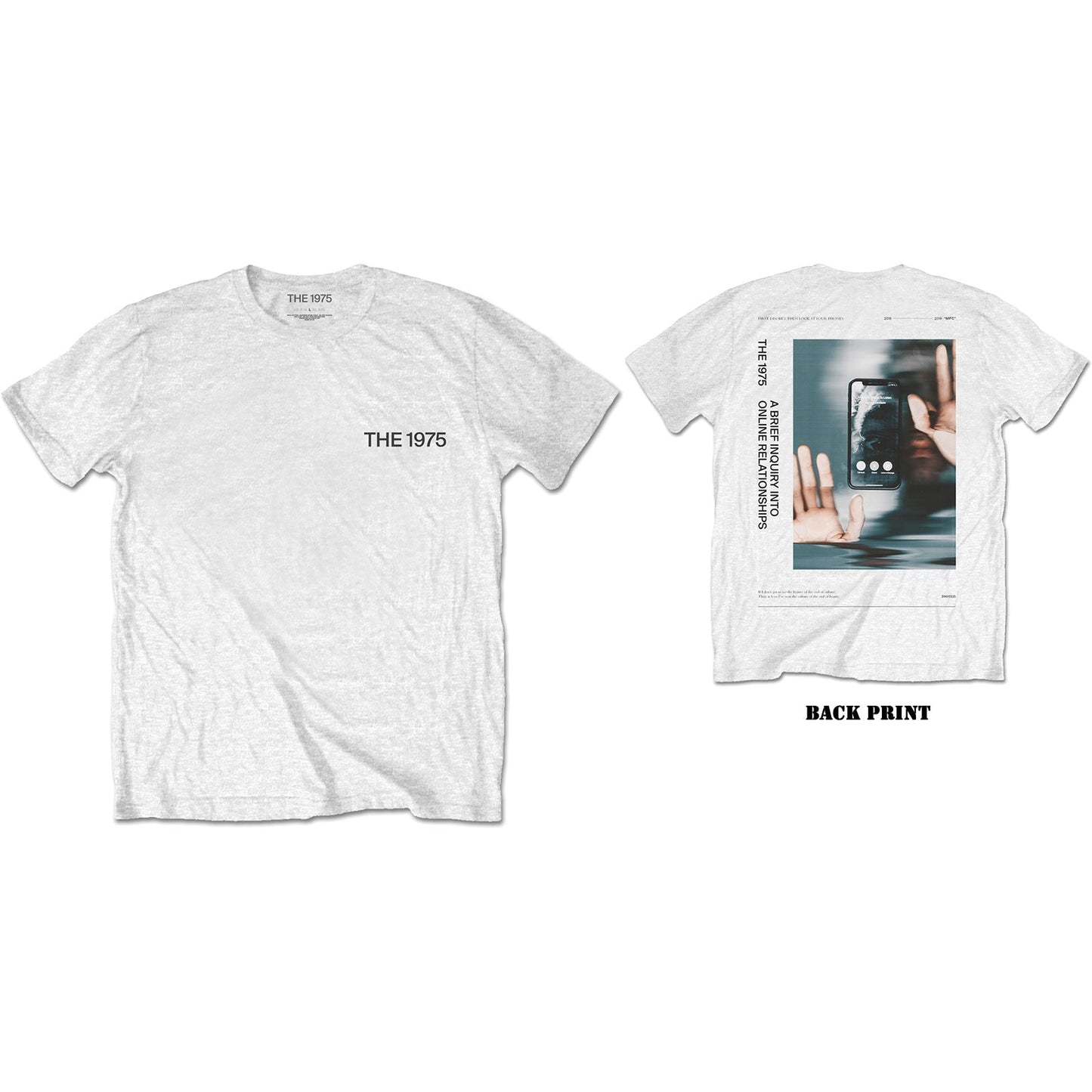 The 1975 T-Shirt: ABIIOR Side Face Time (Back Print)