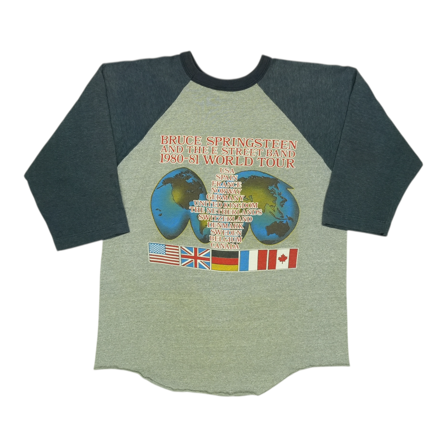 1980 Bruce Springsteen World Tour Jersey Shirt Style002
