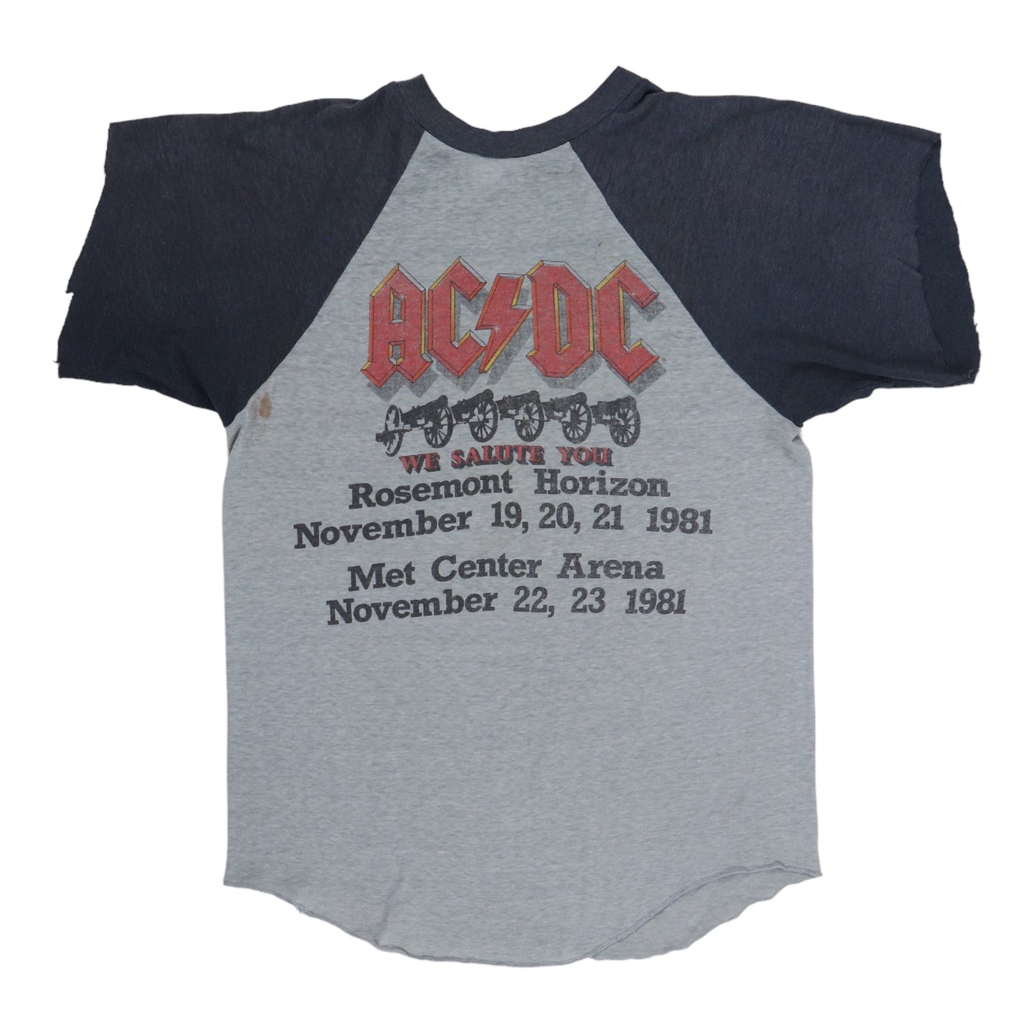 1981 ACDC For Those About To Rock Tour Jersey Shirt Style001