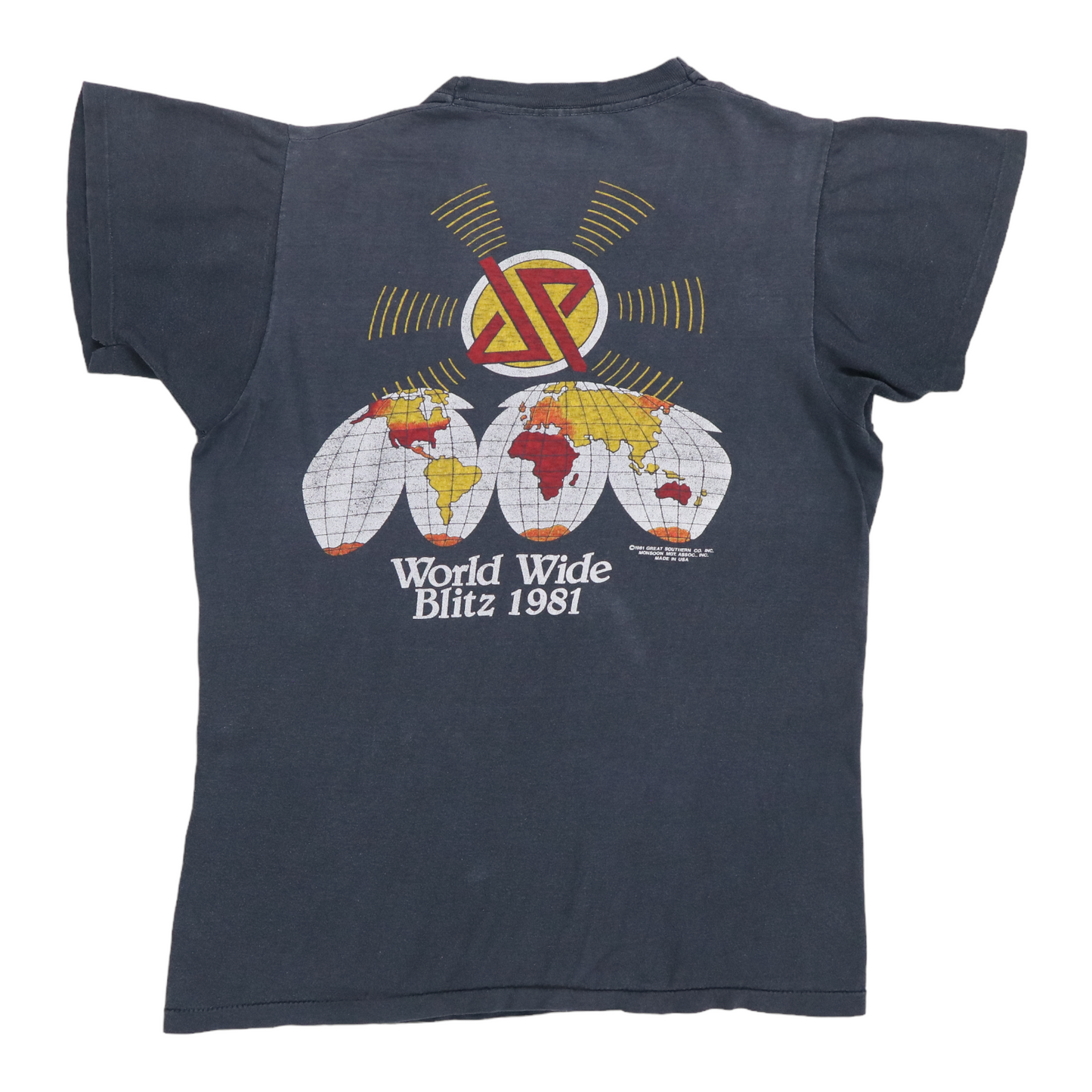 1981 Judas Priest Point Of Entry Tour Shirt Style001