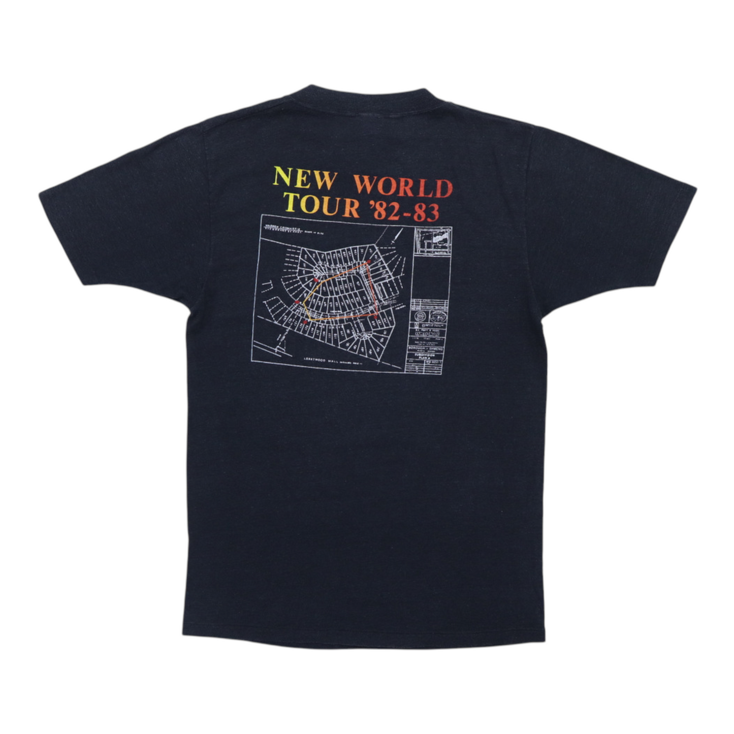 1982 Rush Signals New World Tour Shirt Style006