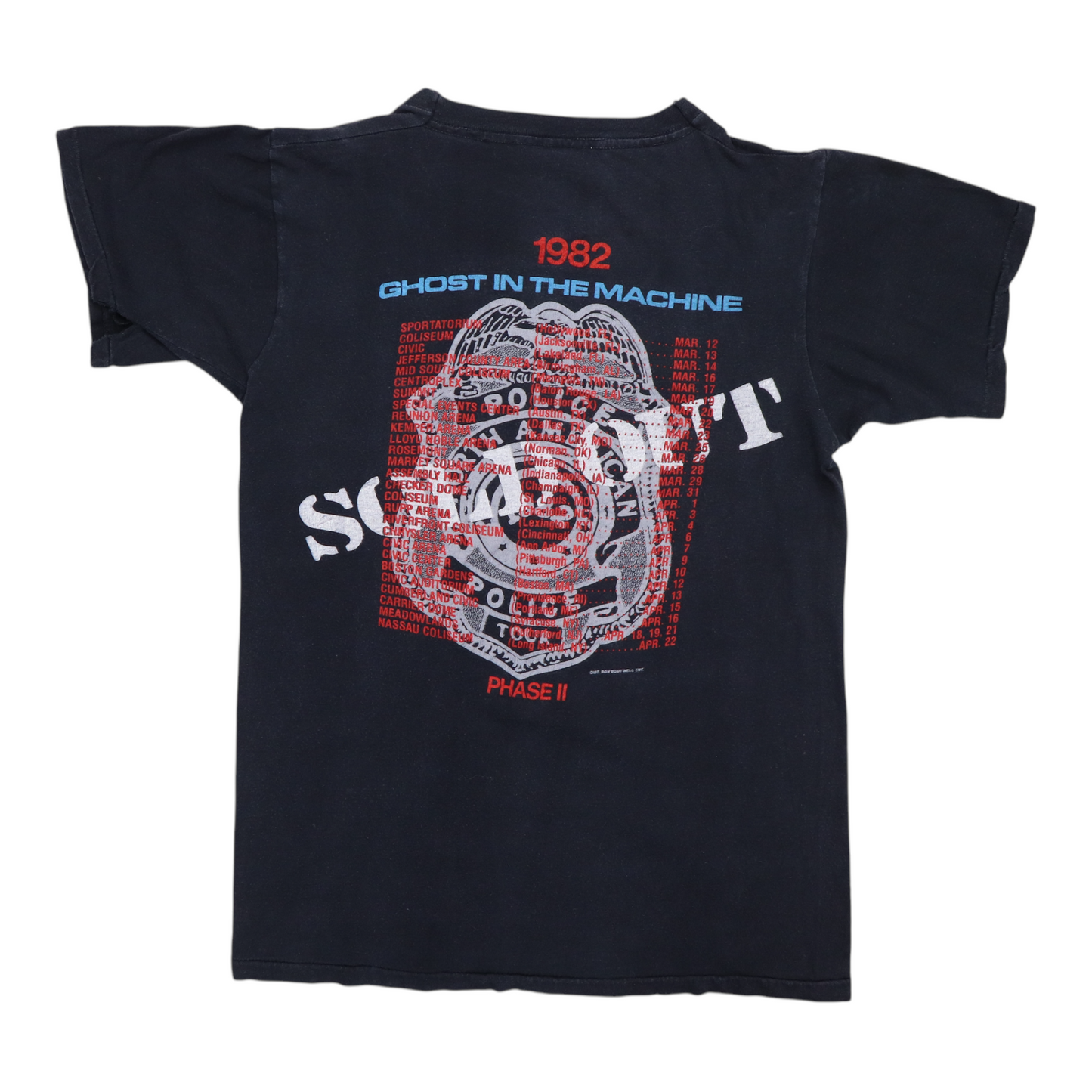 1982 The Police Ghost In The Machine Tour Shirt Style003