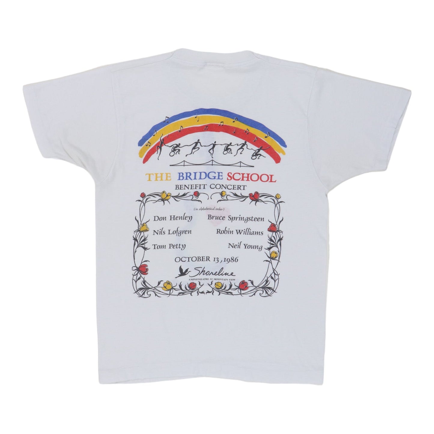 1986 Bridge School Benefit Concert Shirt Style001