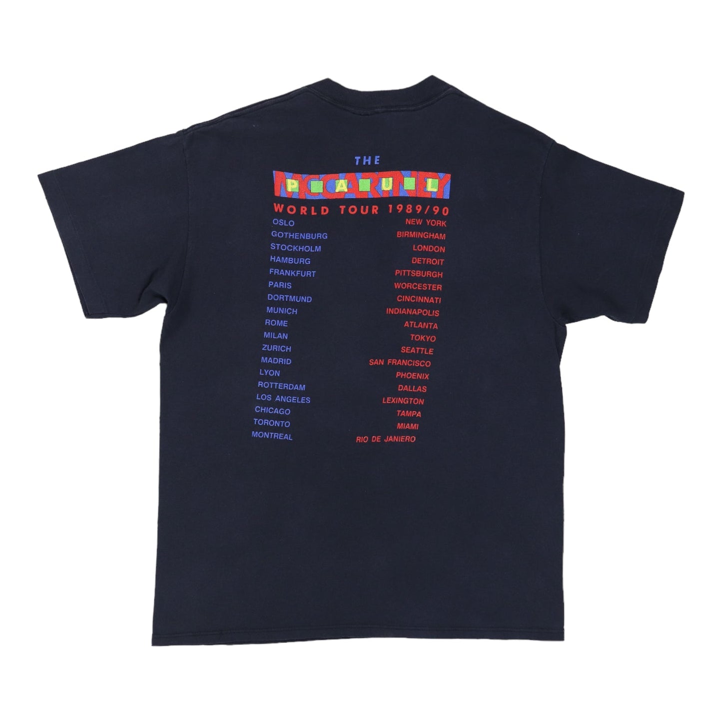 1989 Paul McCartney World Tour Shirt Style012
