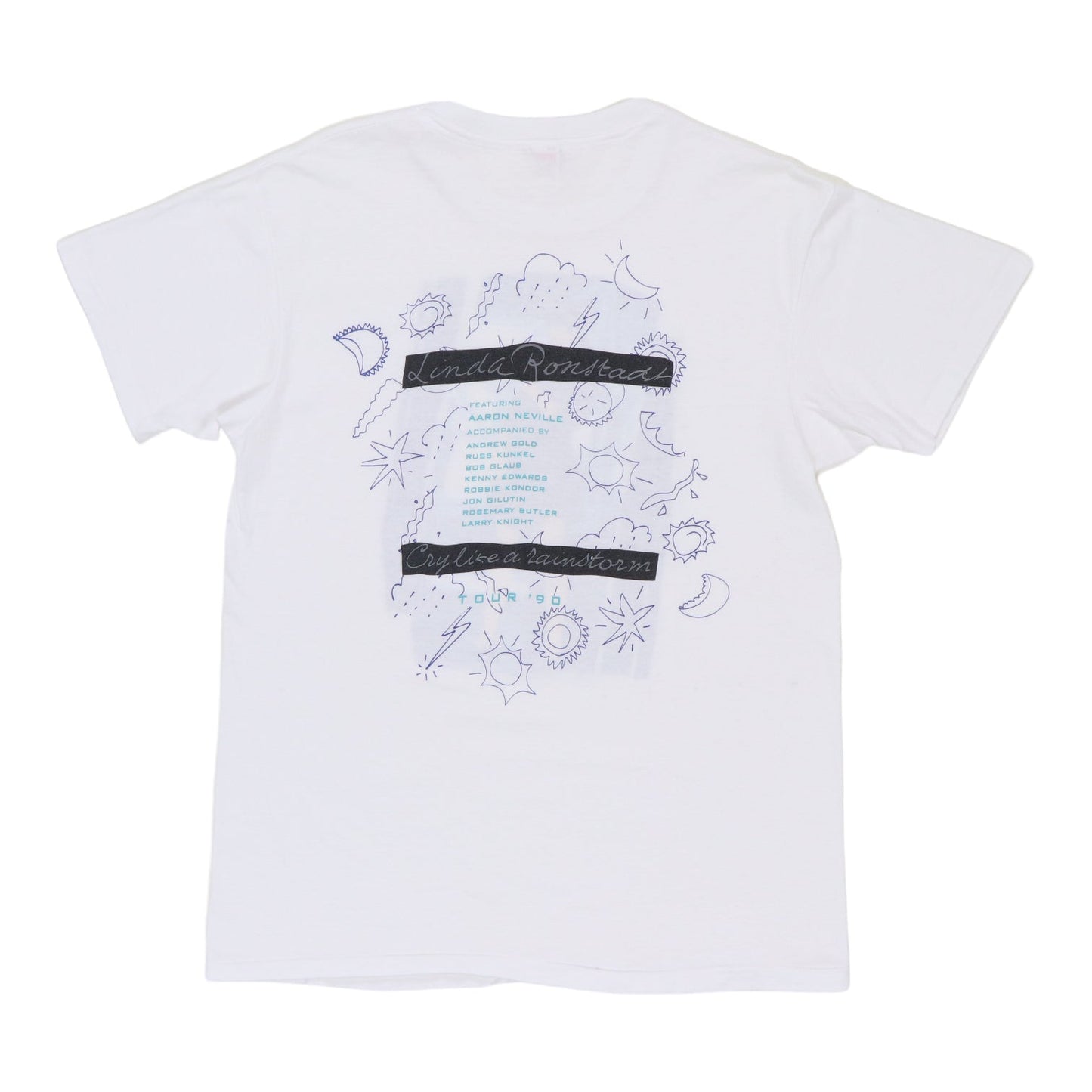 1990 Linda Rondstandt Cry Like A Rainstorm Tour Shirt
