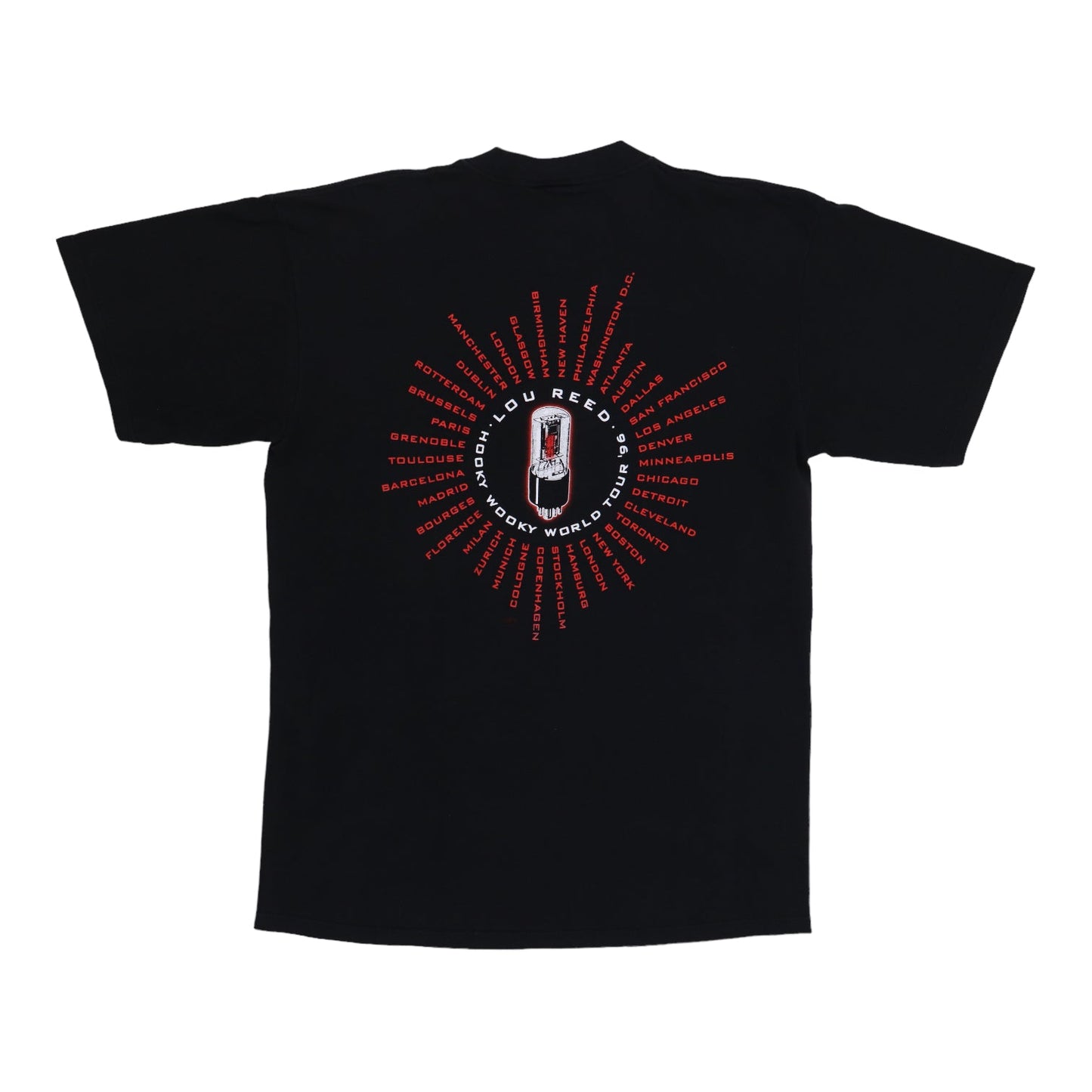 1996 Lou Reed Hooky Wooky World Tour Shirt Style001