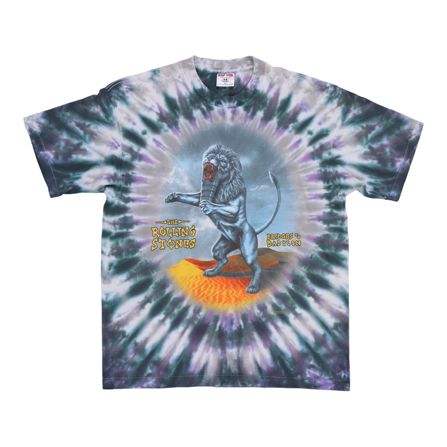 1997 Rolling Stones Bridges To Babylon Tie Dye Tour Shirt Style004