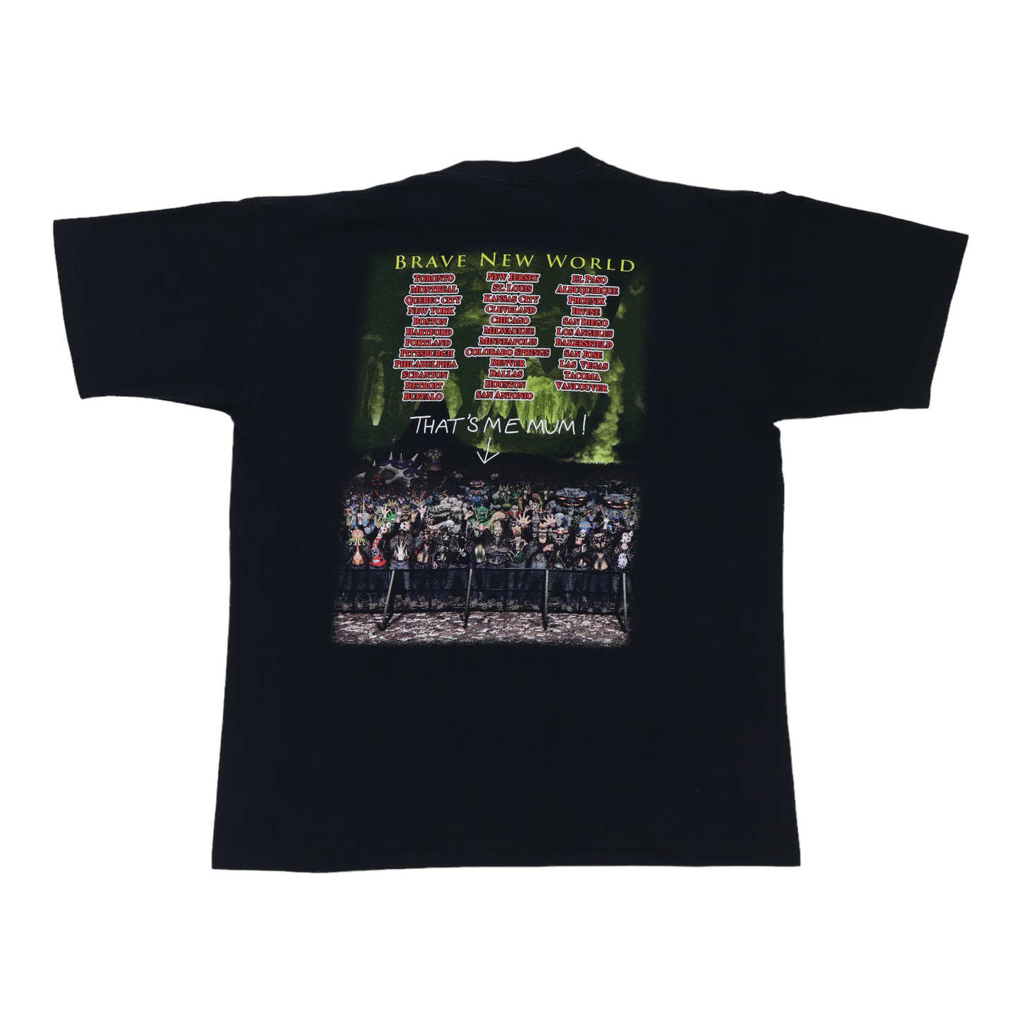 2000 Iron Maiden Brave New World Tour Shirt