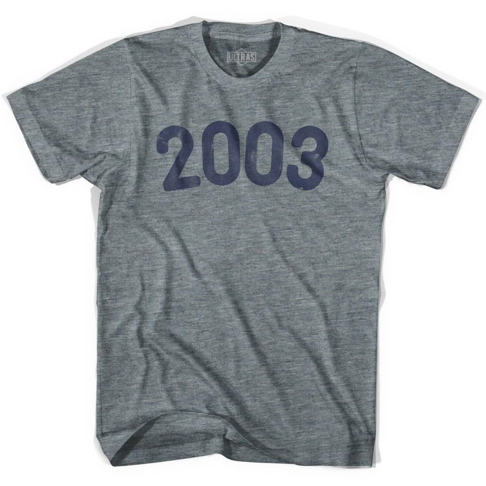 2003 Year Celebration Womens Tri-Blend T-shirt