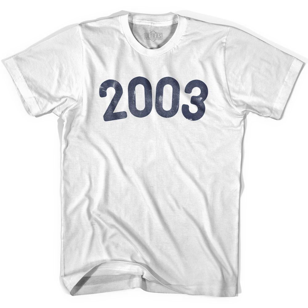 2003 Year Celebration Womens Cotton T-shirt Style001