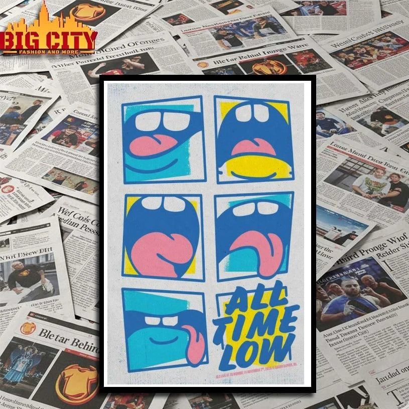 2025 All Time Low Tour Grand Rapids, Michigan Poster shirt