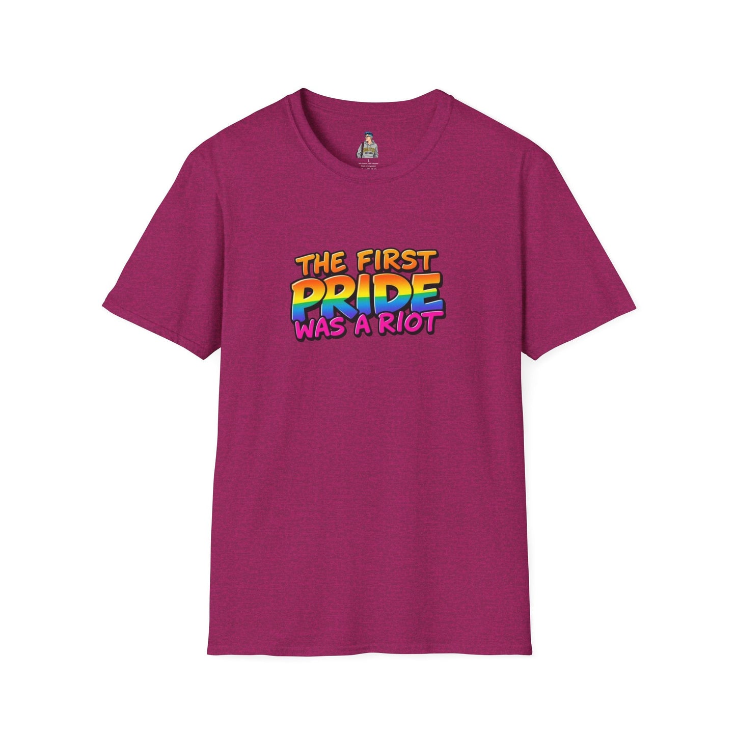 The First Pride Was A Riot Unisex softstyleTee