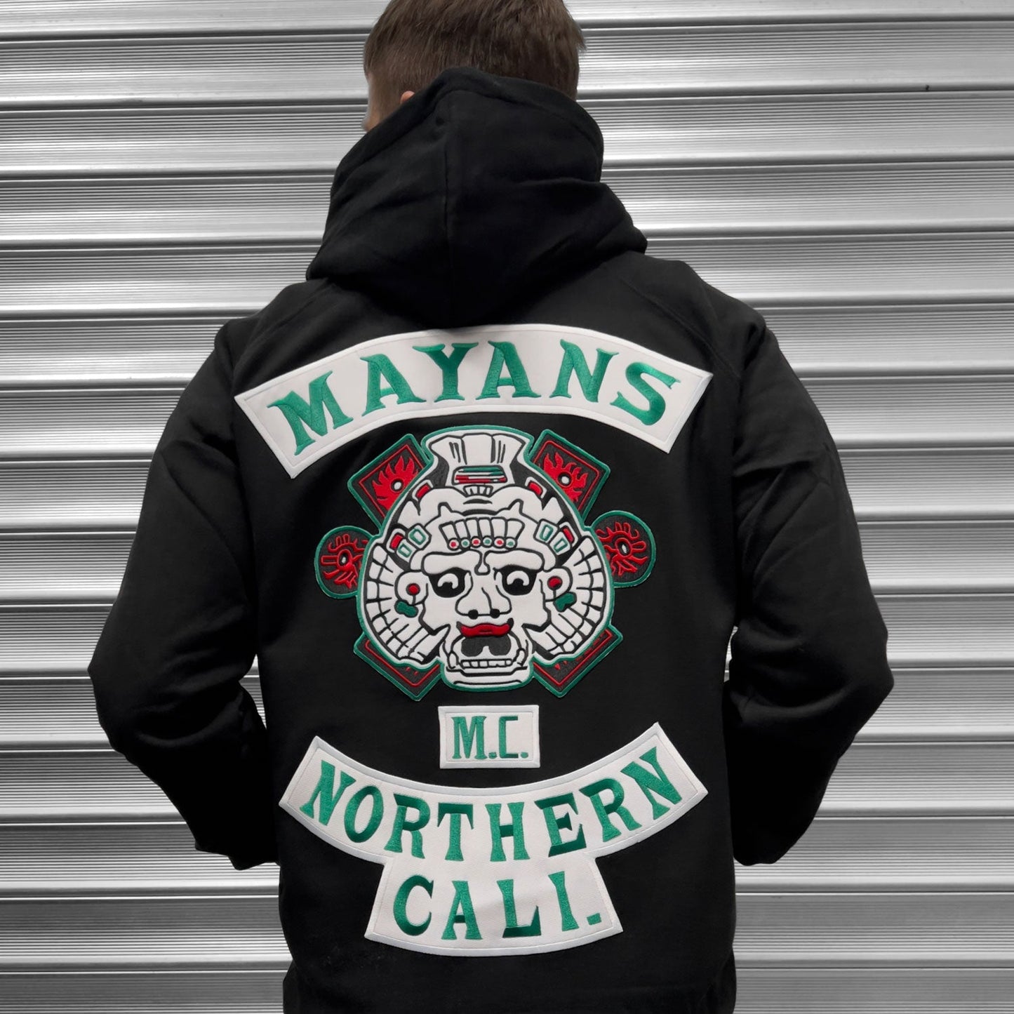 Sons Of Anarchy Mayans Embroidered Patch Hoodie