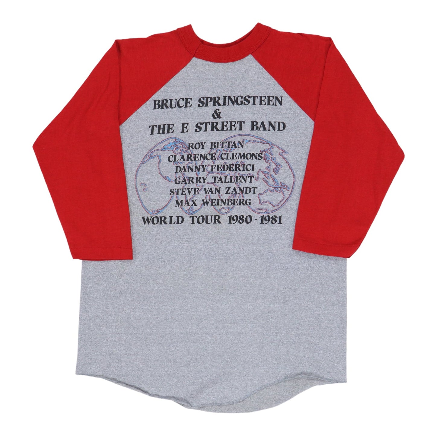 1980 Bruce Springsteen & The E Street Band World Tour Jersey Shirt Style001