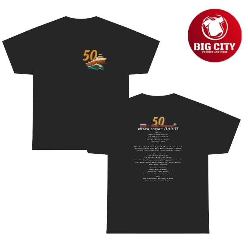 50th Anniversary Edmund Fitzgerald Two Sided Shirt