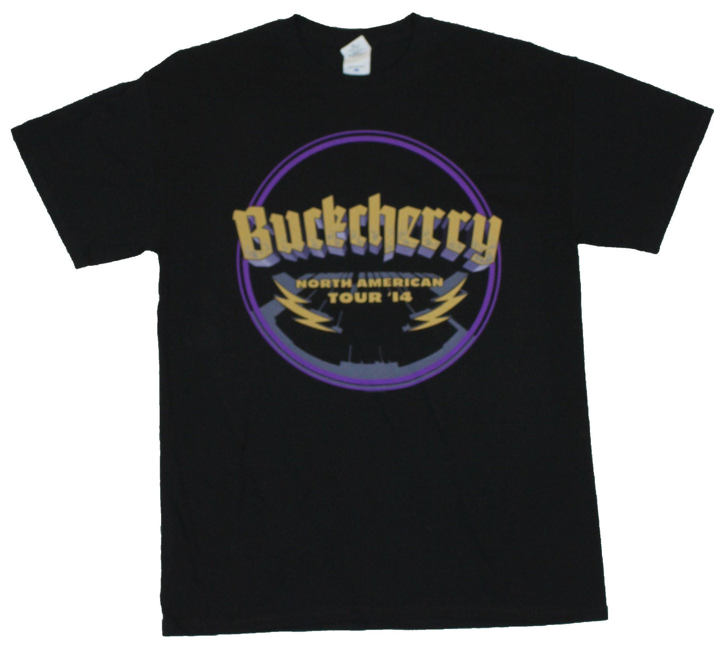 Buckcherry Mens T-Shirt - 2014 North American Tour Circle Image
