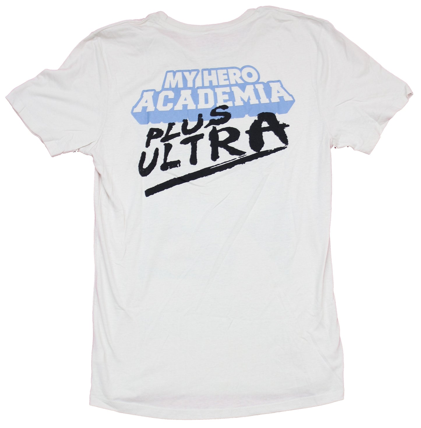 My Hero Academia Mens T-Shirt - Rushing Deku & All Might Plus Ultra Back