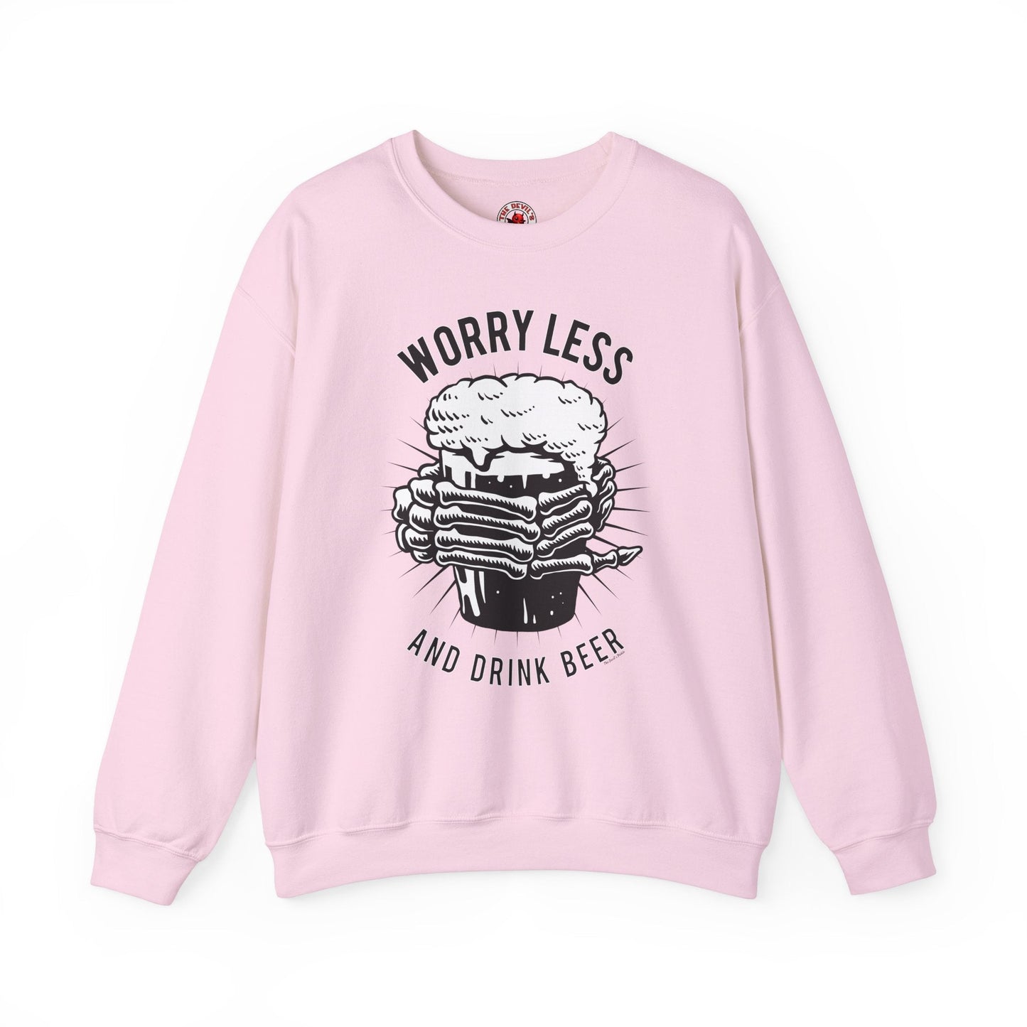 Worry Less and Drink Beer Crewneck Sweatshirt
