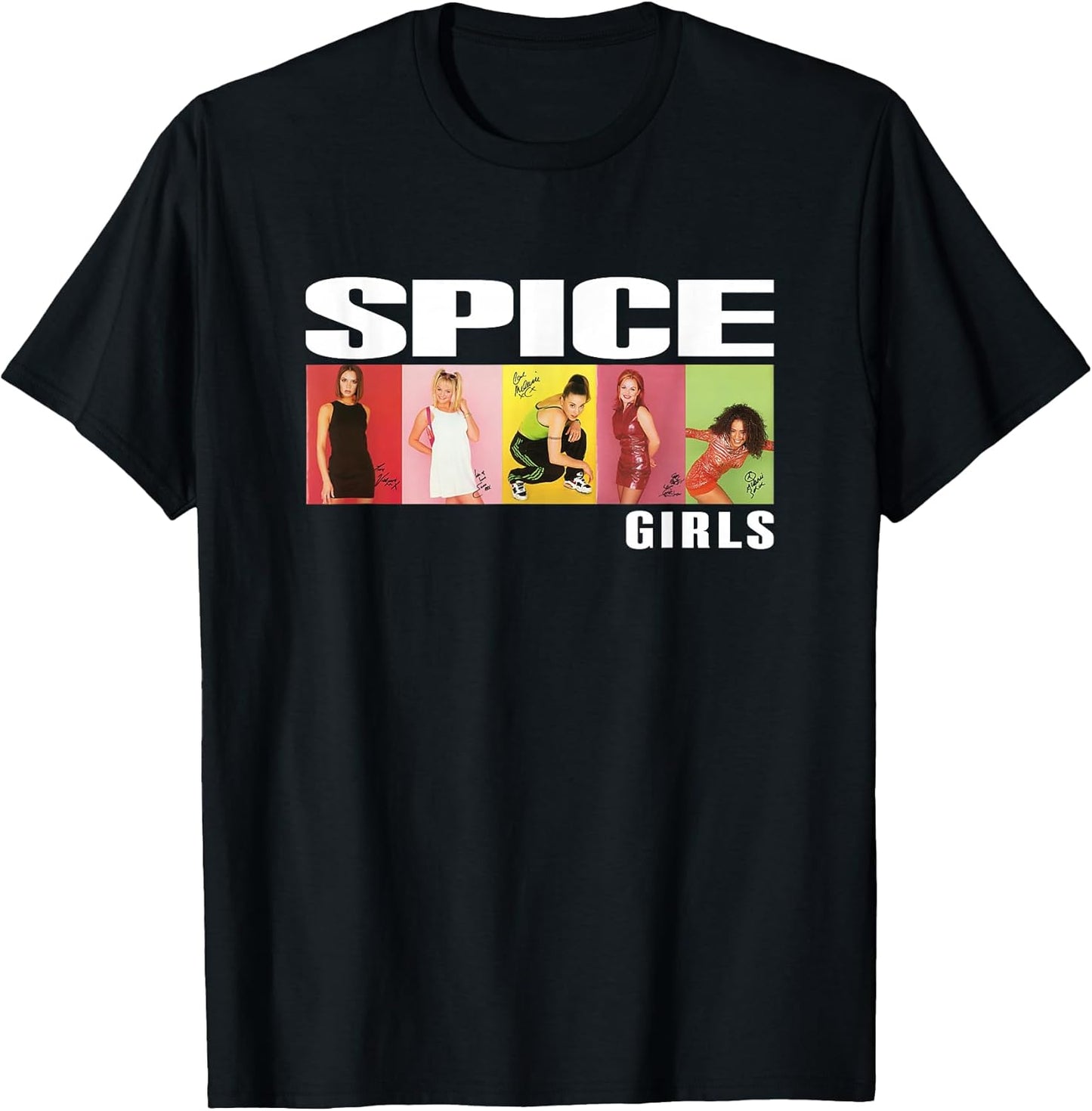 Official Spice Girls Photo Block T-Shirt