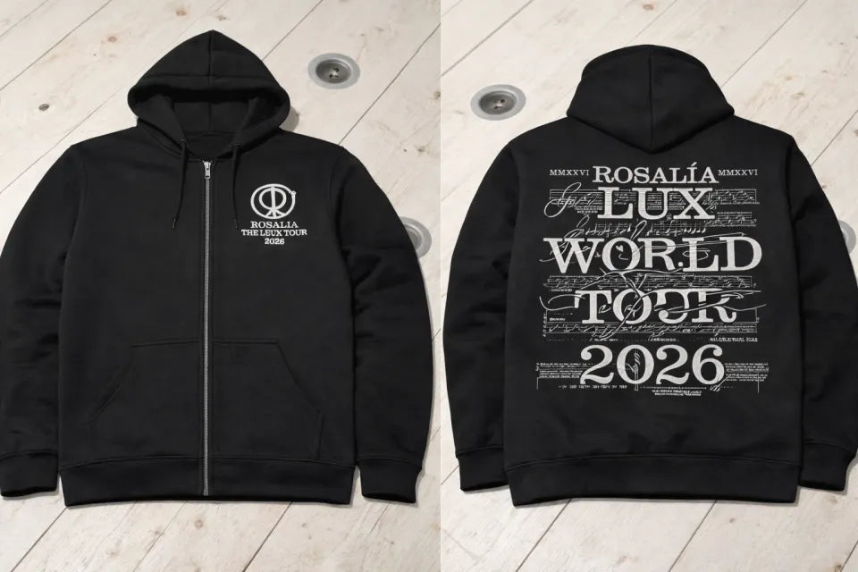 Rosalia The LUX Tour 2026 Dates Graphic Zip Hoodie